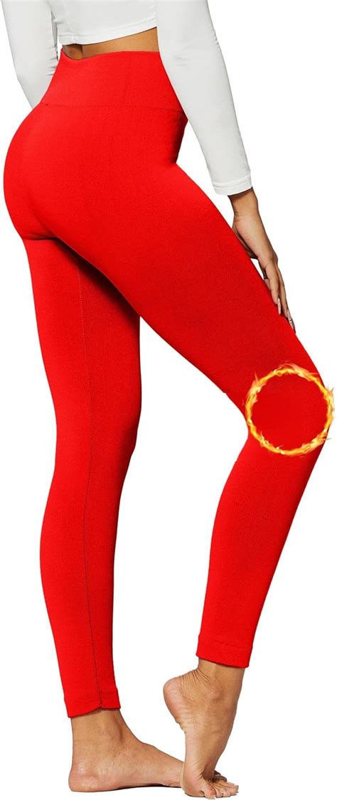 Premium Fleece Lined Leggings Women High Waisted Winter Warm Leggings