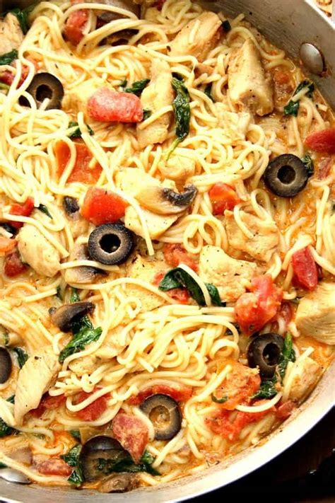 Tuscan Chicken Pasta Recipe Crunchy Creamy Sweet