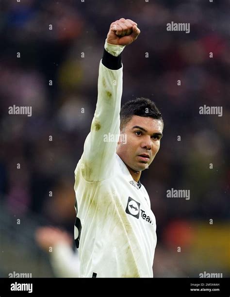 Manchester United S Casemiro Celebrates Victory After The Premier