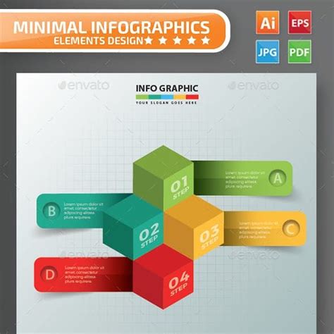 Cube Infographics Design | Infographic, Infographic templates, Info design