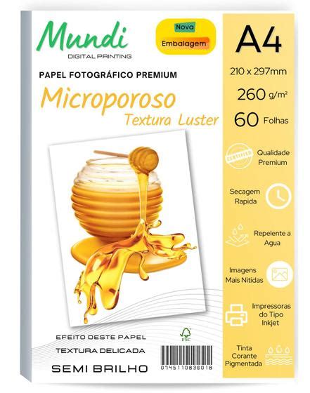 Papel Fotogr Fico A G Microporoso Luster Glow Mundi Fl Mundi