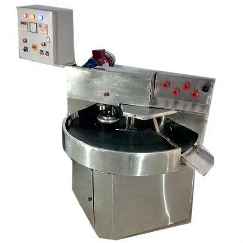 Round Stainless Steel Fully Electric Semi Automatic Chapati Making