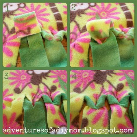 How to Make a No Sew Fleece Blanket Without Knots - Adventures of a DIY Mom