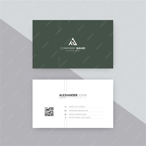 Premium Vector | Minimalist business card template