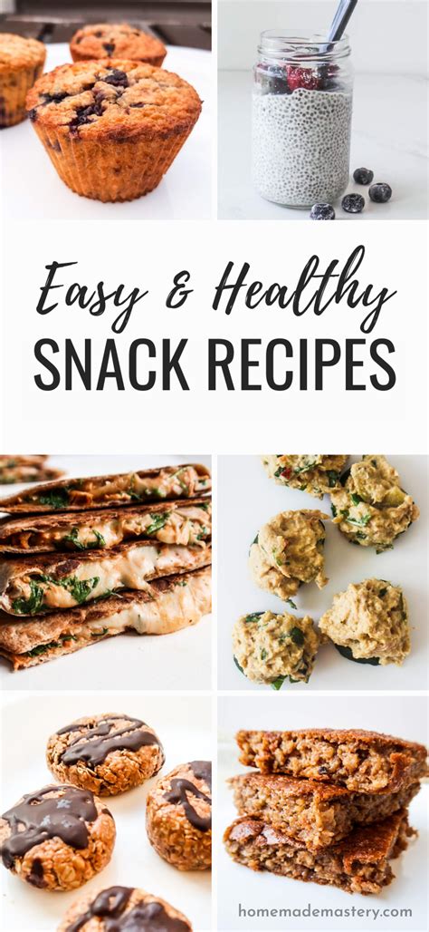 20 Easy Healthy Snack Recipes For Every Day Nutrition Line