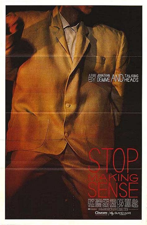 Stop Making Sense Movie Poster (#1 of 2) - IMP Awards