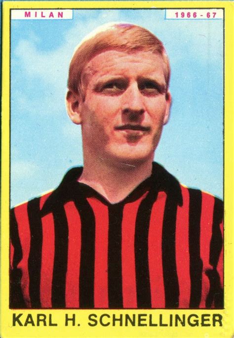 Karl Heinz Schnellinger Of AC Milan West Germany In 1966 Ac Milan