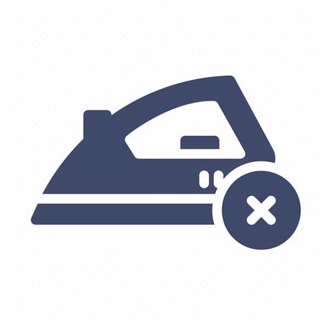 Electronic Housework Iron Ironing Laundry Prohibition Icon