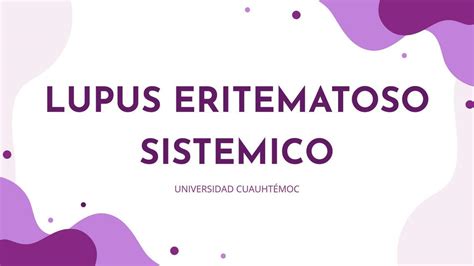 Lupus Eritematoso Sistemico Zoe Mandujano Potrero Udocz