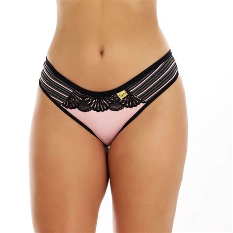 Kit De Calcinha Lingerie Feminina Tanga Microfibra Conforto Renda E