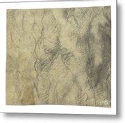 A Male Nude Seen From Behind Drawing By Michelangelo Buonarroti Fine