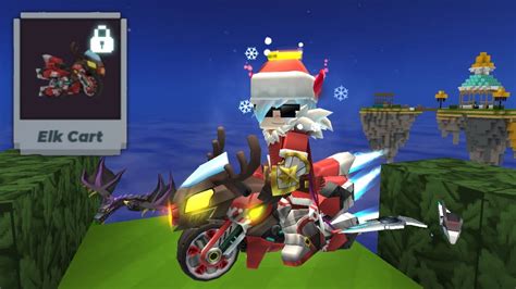 New Mount Elk Cart In BedWars Christmas Event Blockman Go YouTube