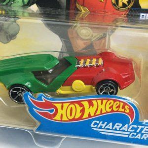 Hot Wheels Toys Hot Wheels Character Cars Robin Dc Comics Race Car Batman Comic Red Green