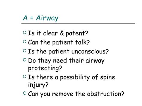 Abcde Assessment Ppt