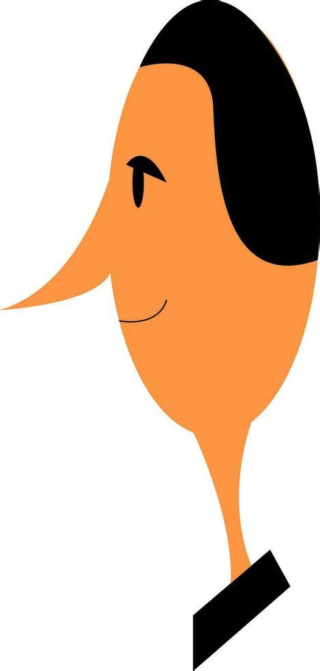 A Man With Pointy Nose Vector Or Color Illustration 35420108 Vector Art