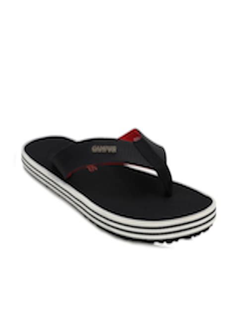 Buy Campus Men Black And White Striped Thong Flip Flops Flip Flops For