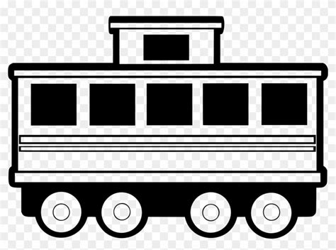 Train Car Clip Art Black And White