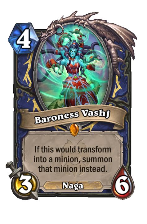 Baroness Vashj Best Hearthstone Decks HSReplay Net