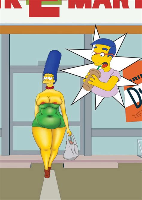 Milhouse Van Houten And Marge Simpson Chubby Tits