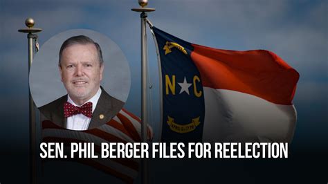 Sen Phil Berger Files For Reelection — Nc Political News