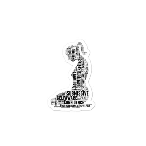 Kneeling Submissive Sticker Bdsm Submissive Kinky Etsy