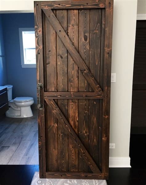 Rustic Antique Burned Barn Door