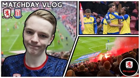 STOKE EASE PAST BORO MIDDLESBROUGH 0 2 STOKE CITY MATCHDAY VLOG