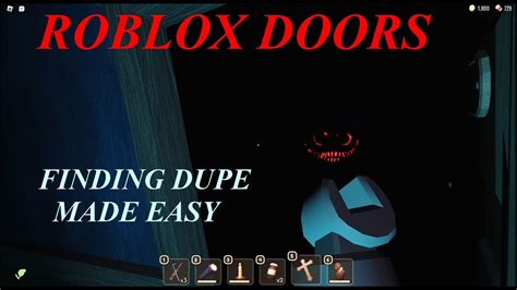 Roblox Doors Update Finding Dupe Made Easy Never Get Hit By Him Again