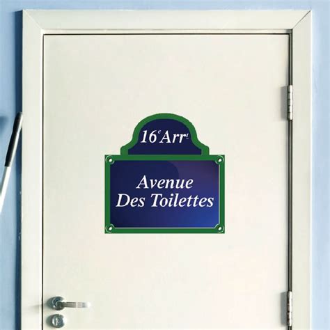 Sticker Avenue Des Toilettes