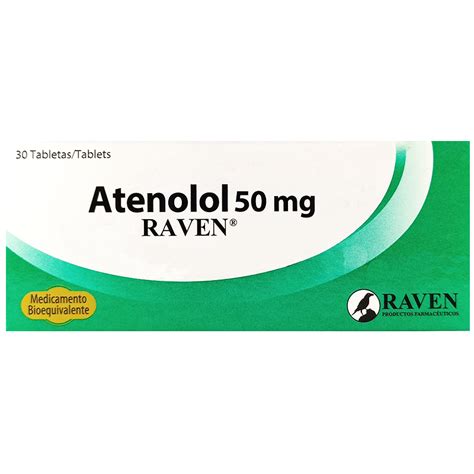 Atenolol Mg Raven X Tableta Compre En L Nea En Su Farmacia Y