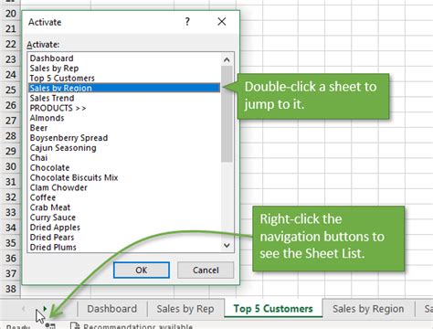 Excel Select All Sheets Shortcut