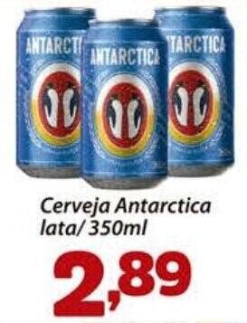 Cerveja Antarctica lata 350ml oferta na Confiança Supermercados