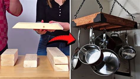 How To Build A Simple Diy Hanging Pan Pot Rack