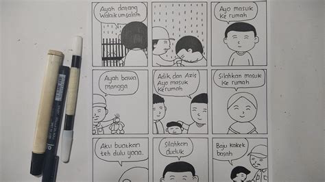 Cara Membuat Komik 12 Kotak Tentang Keluarga Youtube