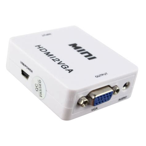 Mini Adapt Conversor Hdmi X Vga Dcm Info Computadores E Assist Ncia