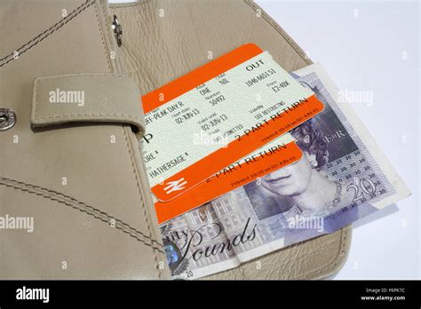 Railway Train Tickets Great Britain British UK Stock Photo - Alamy