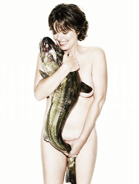 Helena Bonham Carter Poses Naked With A Giant Tuna To Raise Awareness