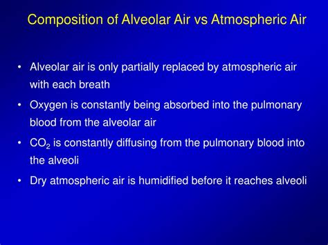 Ppt Gas Exchange Through The Respiratory Membrane Powerpoint