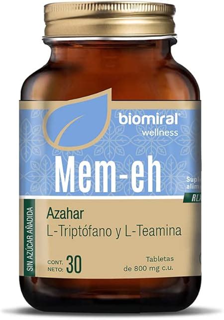 Biomiral Mem Eh Azahar 30 Tabletas Mx Salud Y Cuidado