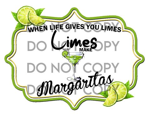 Margarita Label Logo Png Waterslide Sublimation Etsy