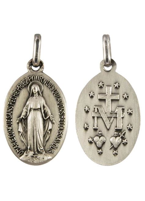 Médaille miraculeuse argent medaille pendentif Vierge