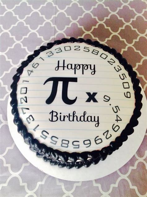 Math Cake Math Geek Pi Cake 30th Birthday Mathematician Math Cake