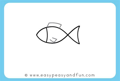 How to Draw a Fish Step by Step Tutorial for Kids + Printable - Easy ...