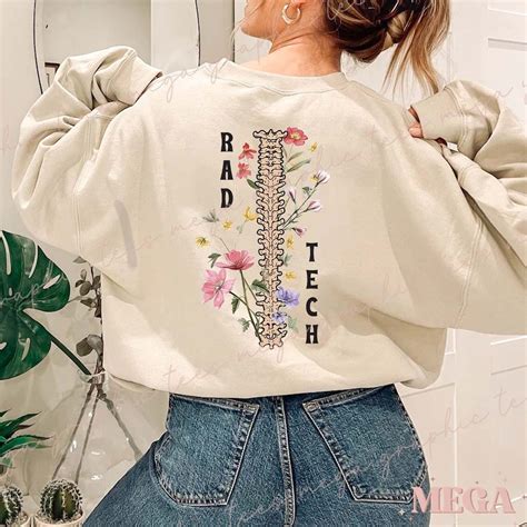 Retro Radiology Sweatshirt Flower Radiology Sweatshirt Rad Tech