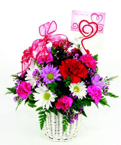 Tisket Tasket Floral Arrangement Basket 1 Ct Qfc