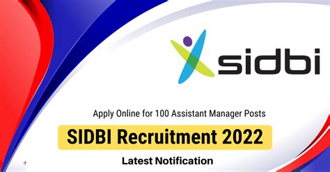 SIDBI Recruitment 2023 Apply Online 100 Assistant Manager Posts