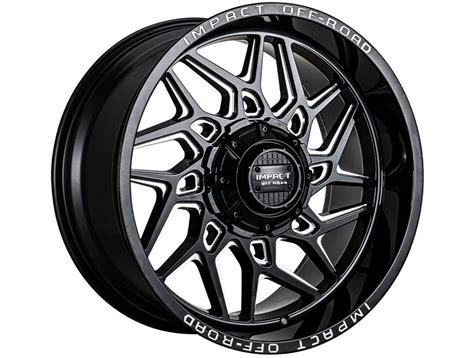 Impact Off Road Milled Gloss Black Wheels Havoc Offroad