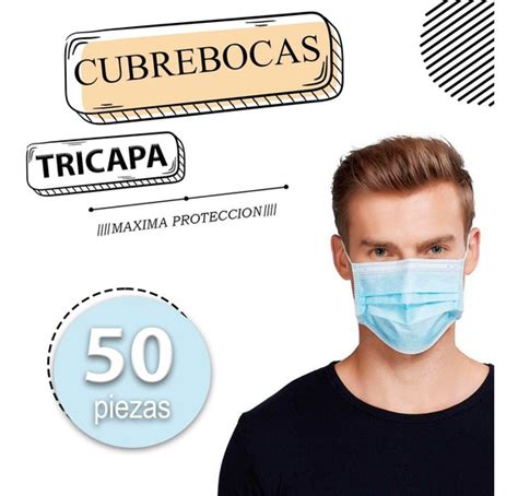 Cubre Bocas Tricapa Mercadolibre