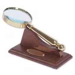 Personalised Magnifying Glass And Wooden Stand