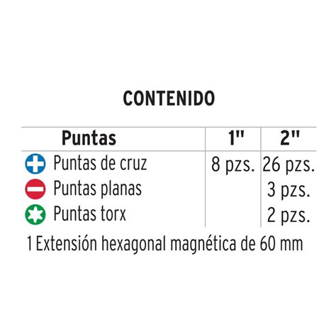 Pun Ix Juego De Puntas Largos Y De Impacto Mixtas Expert